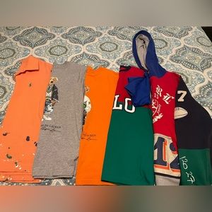 BUNDLE‼️ Boys Ralph Lauren Polo (3 tshirts 1 collared shirt and 1 hoodie)